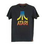 Atari Rainbow Print Charcoal TShirt