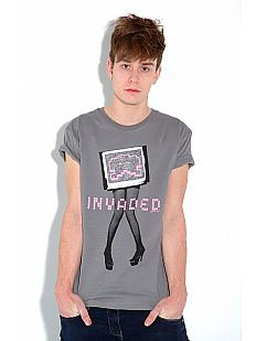 Invaded Legs Moonmist Grey Tshirt