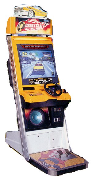 borne arcade crazy taxi