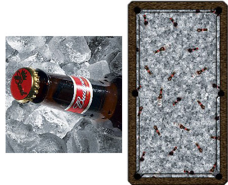 Bud Ice Pool Table Cover