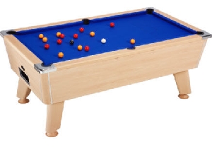 Omega Six Foot Free Play Oak Pool Table
