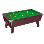 Omega Six Foot Free Play Mahogany Pool Table