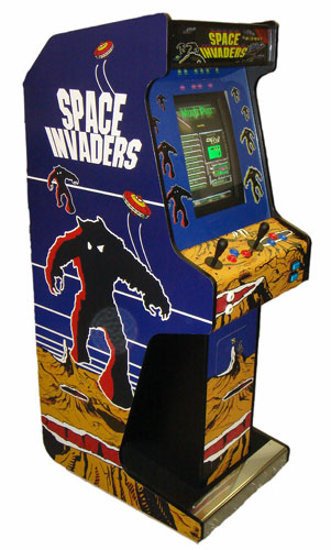 Voyager Upright Arcade Machine Space Invaders Cabinet